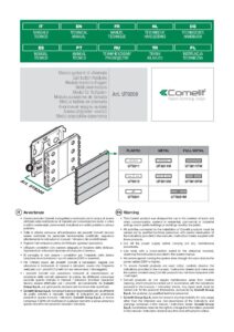 Manual – Módulo de botões Comelit UT9200 – Ultra, até 8 chamadas, iluminação branca, IP65, IK08