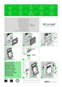 Manual – Módulo cego Comelit UT9230MB – Ultra Full Metal Black, 1 módulo, IP65, IK08