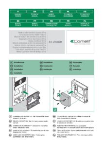 Manual – Módulo para leitor de acessos Comelit UT9290M – Ultra, furo de 40 x 40 mm, alumínio anodizado