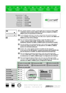 Manual – Monitor de videoporteiro Comelit 6721W – Mini, ecrã 4,3″, mãos-livres, Simplebus2, branco