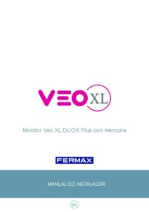 Manual – Monitor de videoporteiro Fermax VEO-XL 9468 – 7″, mãos-livres, Duox Plus