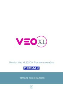 Manual – Monitor de videoporteiro Fermax VEO-XL 9468 – 7″, mãos-livres, Duox Plus