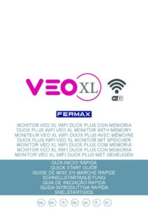 Manual – Monitor de videoporteiro Fermax VEO-XL Wi-Fi 9469 – 7″, mãos-livres, Duox Plus