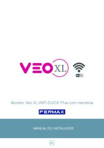 Manual – Monitor de videoporteiro Fermax VEO-XL Wi-Fi 9469 – 7″, mãos-livres, Duox Plus
