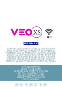 Manual – Monitor de videoporteiro Fermax VEO-XS Wi-Fi 9449 – 4,3″, mãos-livres, Duox Plus