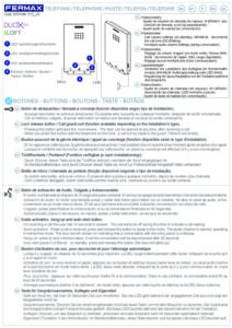 Manual – Telefone de porteiro Fermax iLoft 3450 – mãos-livres, Duox Plus