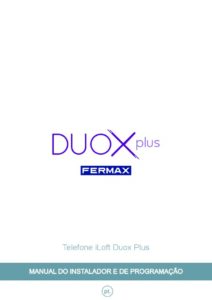Manual – Telefone de porteiro Fermax iLoft 3450 – mãos-livres, Duox Plus