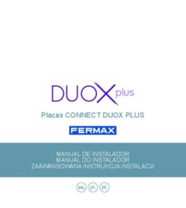 Manual – Unidade exterior de videoporteiro Fermax Marine CONNECT 55260 – ecrã 3,5″, teclado, 4G