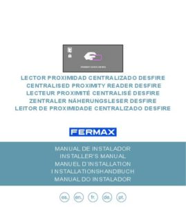 Manual – Unidade exterior de videoporteiro Fermax Marine CONNECT 55270 – ecrã, teclado, Desfire, 4G