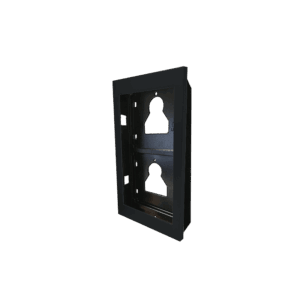 Moldura de embutir Comelit UT9162B – 2 módulos Ultra Black, para caixa 3110/2A, preta