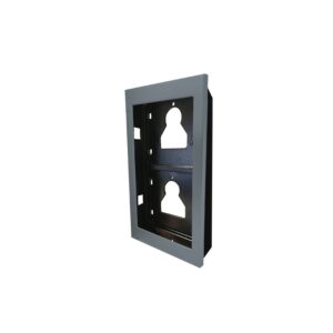 Moldura de embutir Comelit UT9162 – 2 módulos Ultra, para caixa 3110/2A, cinzenta