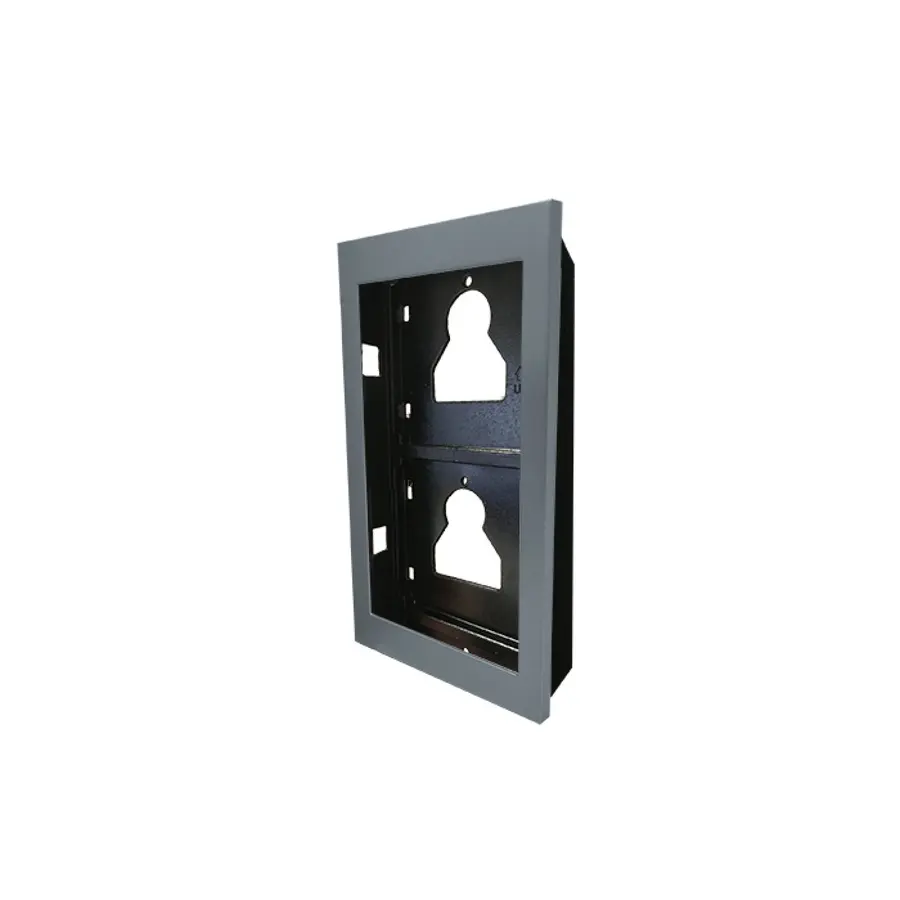 Moldura de embutir Comelit UT9162 – 2 módulos Ultra, para caixa 3110/2A, cinzenta