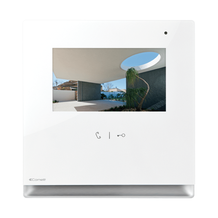 Monitor de videoporteiro Comelit 6601W – Icona, ecrã 4,3", mãos-livres, Simplebus2, branco
