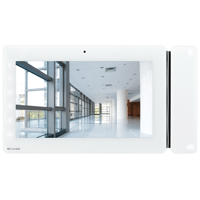 Monitor de videoporteiro Comelit 6801W – Maxi, ecrã 7", mãos-livres, Simplebus2, branco