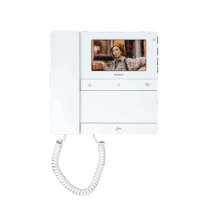 Monitor de videoporteiro Comelit PL6701 – People, ecrã 4,3", com auscultador, Simplebus2, branco