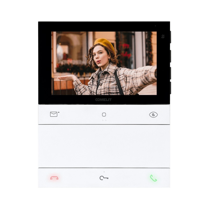 Monitor de videoporteiro Comelit PL6731 – People, ecrã 5", mãos-livres, memória de vídeo, Simplebus2
