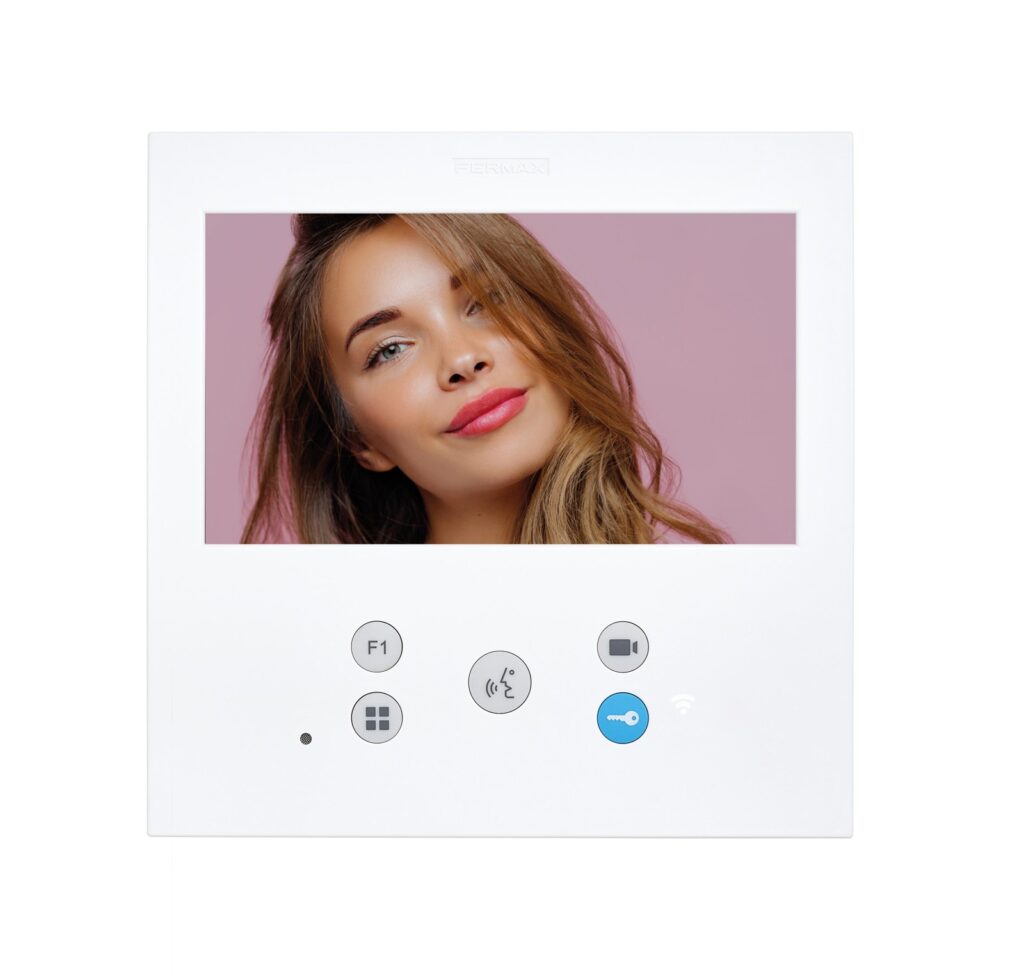 Monitor de videoporteiro Fermax VEO-XL Wi-Fi DDA 9479 – 7″, mãos-livres, laço indutivo, Duox Plus