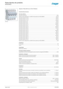 Ficha técnica – Hager MWN463