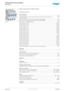 Ficha técnica – Hager NFN440