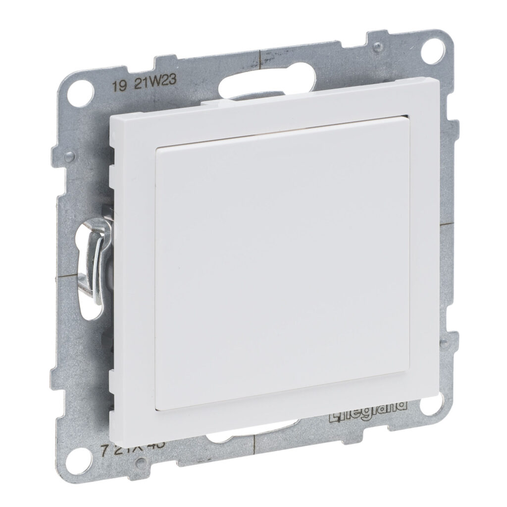 Obturador Legrand New Suno – e adaptador Mosaic, 2 módulos, branco, alumínio ou preto