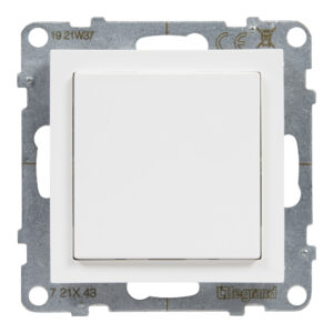 Obturador Legrand New Suno – e adaptador Mosaic, 2 módulos, branco, alumínio ou preto