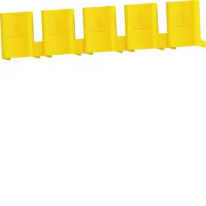 Perfil de proteção para pente Hager KZ059 – 5 módulos, amarelo