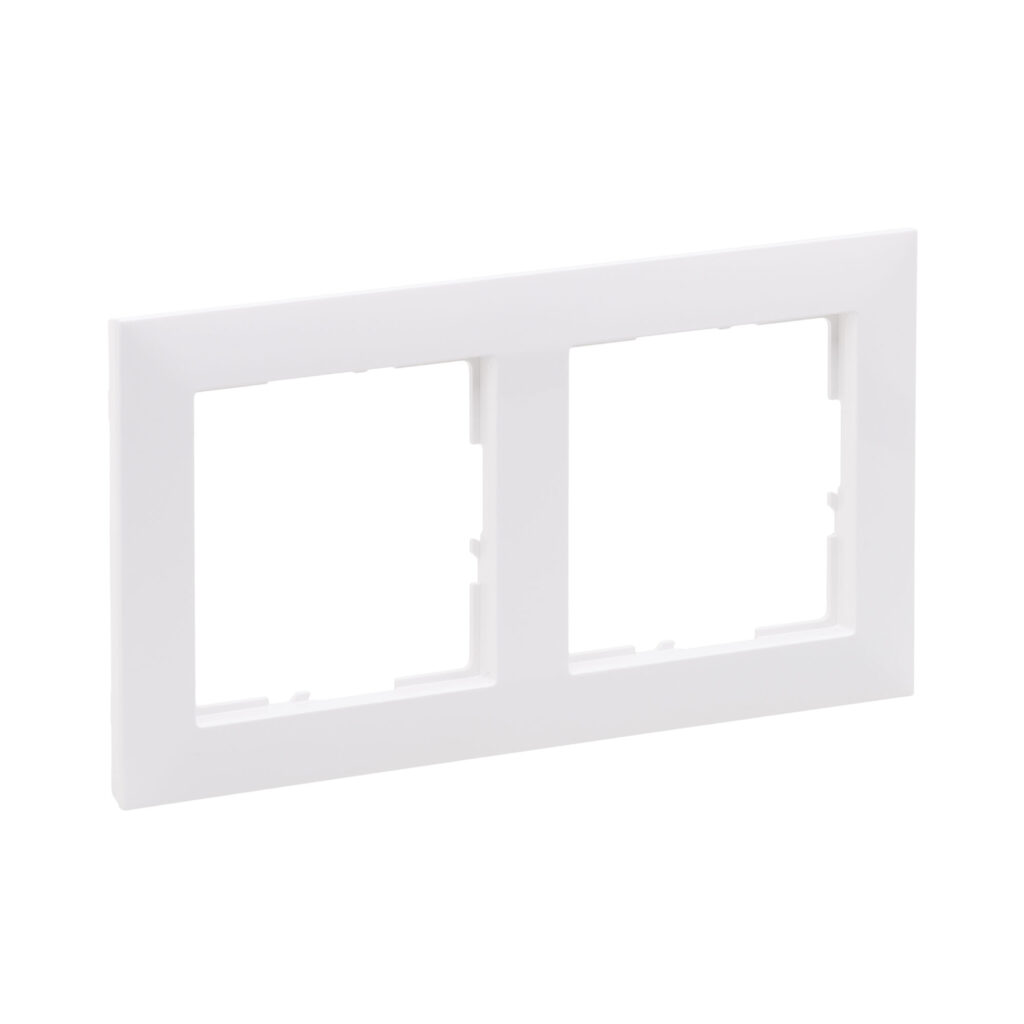 Quadro de acabamento Legrand New Suno – 2 postos, horizontal ou vertical, 8 acabamentos
