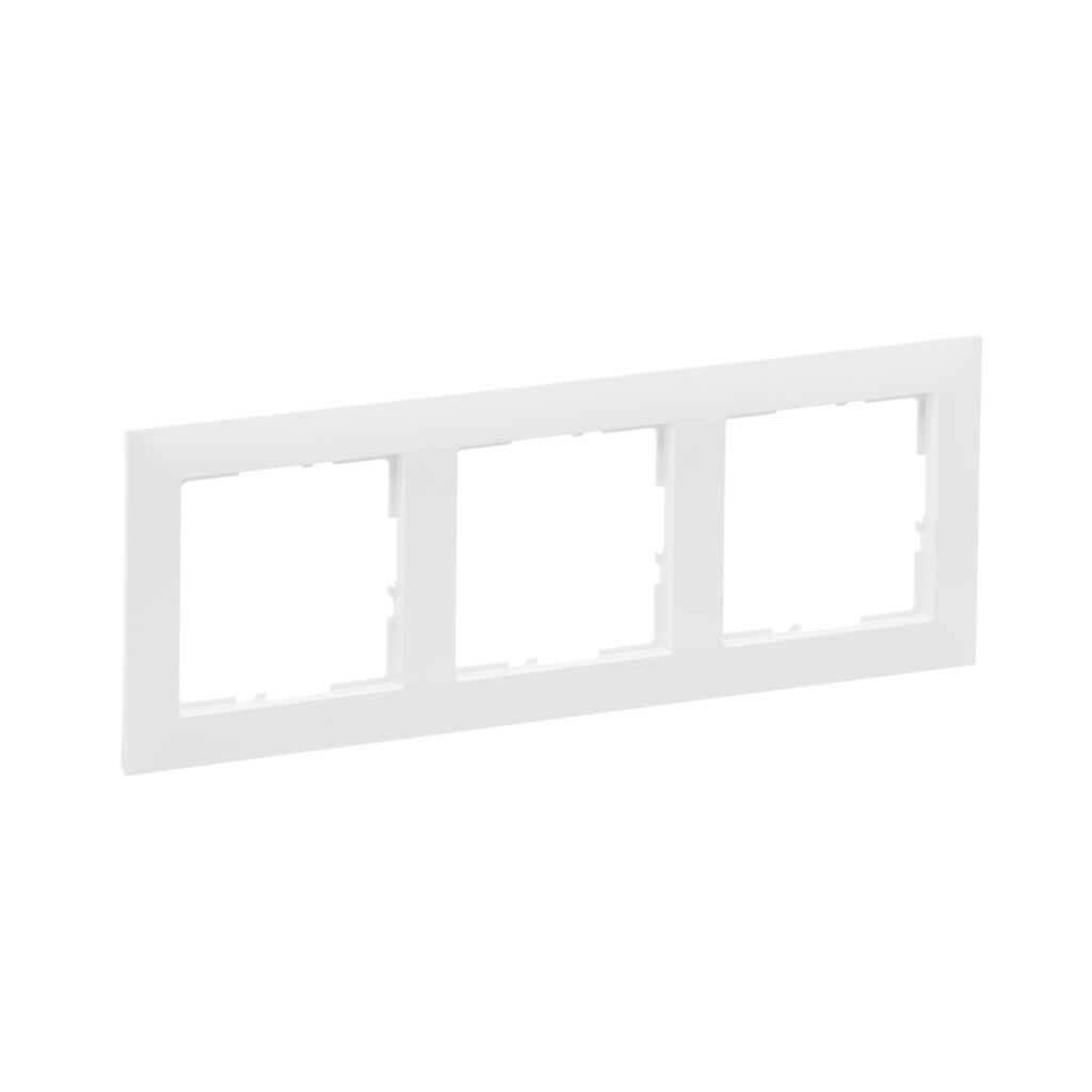 Quadro de acabamento Legrand New Suno – 3 postos, horizontal ou vertical, 8 acabamentos