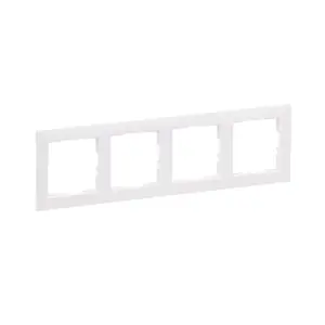 Quadro de acabamento Legrand New Suno – 4 postos, horizontal ou vertical, 8 acabamentos