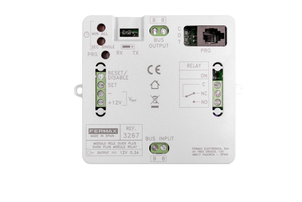 Relé Duox Plus Fermax 3267 – avançado, contacto livre de potencial 3 A