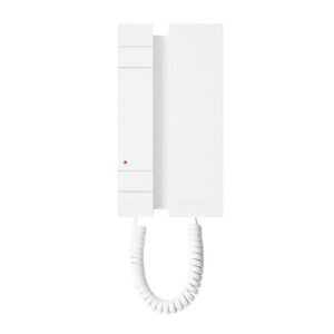 Telefone de porteiro Comelit 2738W/A – Mini, com auscultador, 2 botões, Simplebus2, branco