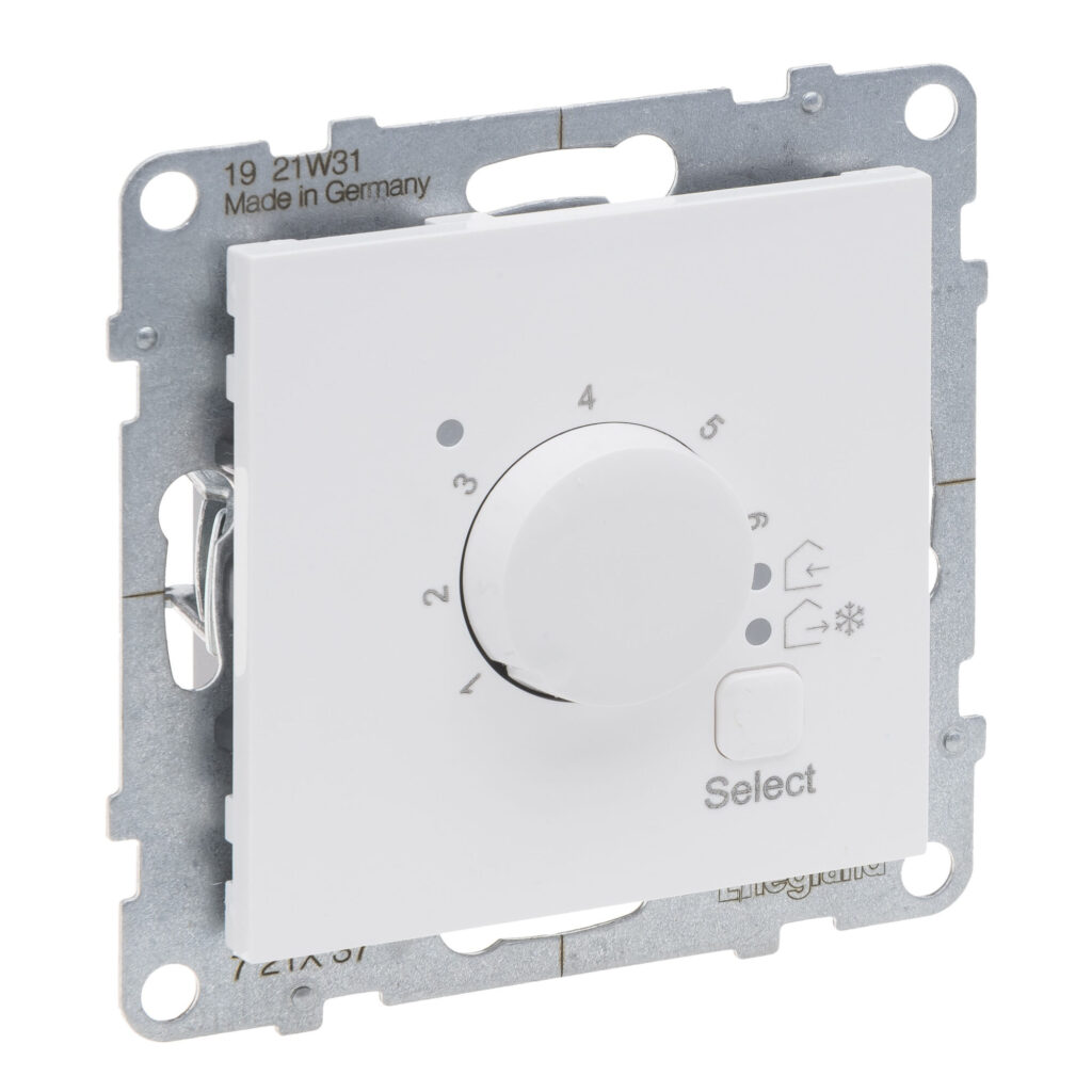 Termostato de chão Legrand New Suno – piso radiante, 16 A, sonda de 4 m, branco, alumínio ou preto