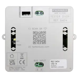 Testador Duox Plus Fermax 9404 – teste de unidades exteriores e monitores por Wi-Fi