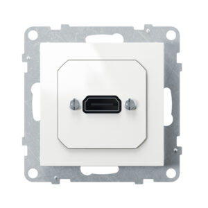 Tomada HDMI Legrand New Suno – pré-conectorizada, cabo de 15 cm, branca, alumínio ou preta