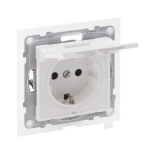 Tomada Schuko estanque Legrand New Suno – IP44, com tampa, 16 A, branca, alumínio ou preta