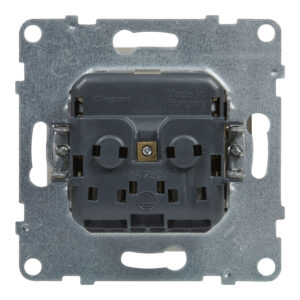 Tomada Schuko Legrand New Suno – 16 A, ligadores automáticos, obturadores, branca, alumínio ou preta
