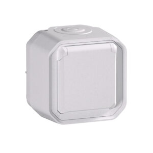 Tomada Schuko Legrand Plexo 069770L – estanque, 2P+T, 16 A, IP55, saliente, branca
