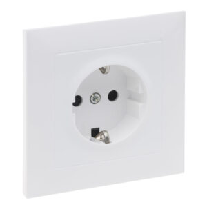 Tomada Schuko monobloco Legrand New Suno – completa, 16 A, ligadores de parafuso, branca ou preta