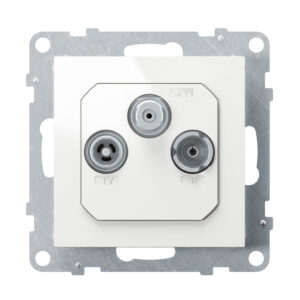 Tomada TV-R-SAT Legrand New Suno – estrela, 1,5 dB, branca, alumínio ou preta
