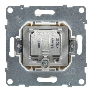 Tomada TV-R-SAT-SAT Legrand New Suno – estrela, 2 cabos, 1,5 dB, branca, alumínio ou preta