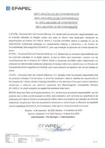 Declaração UE de conformidade – Efapel Modus 55 (relógios, automáticos e sinalizadores)