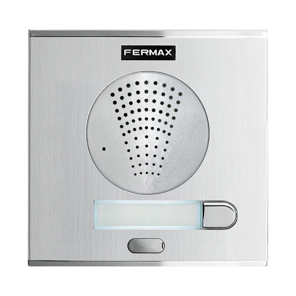 Unidade exterior de porteiro Fermax City 40702 – 1 botão, S1, alumínio, Duox Plus