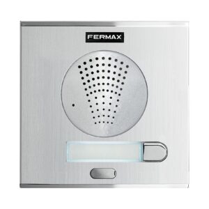 Unidade exterior de porteiro Fermax City 40702 – 1 botão, S1, alumínio, Duox Plus