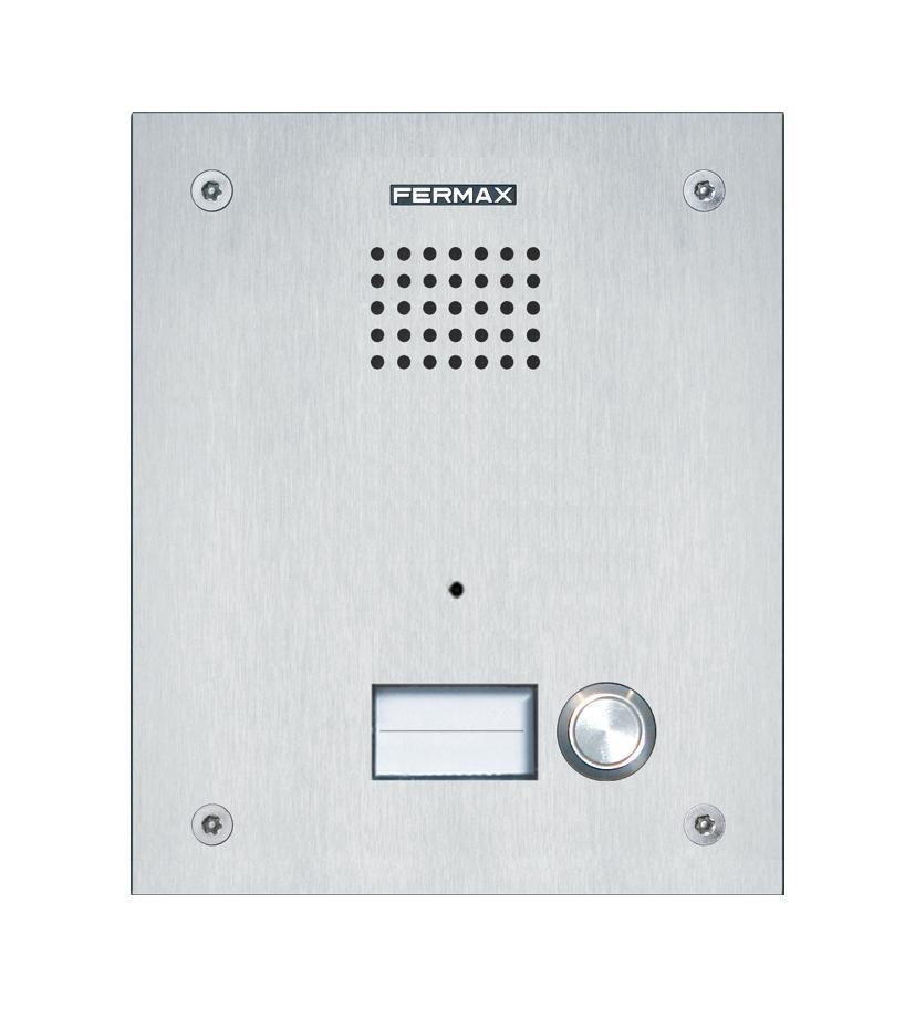 Unidade exterior de porteiro Fermax Marine 44332 – 1 botão, ST1, inox, Duox Plus
