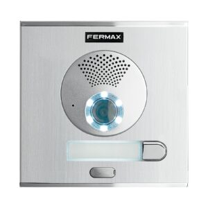 Unidade exterior de videoporteiro Fermax City 40708 – 1 botão, S1, alumínio, Duox Plus