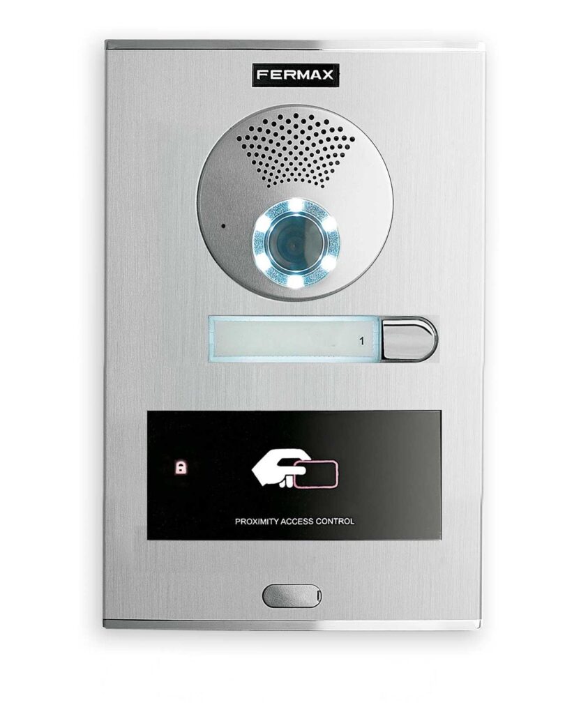 Unidade exterior de videoporteiro Fermax City Desfire 73892 – leitor de proximidade, S4, Duox Plus
