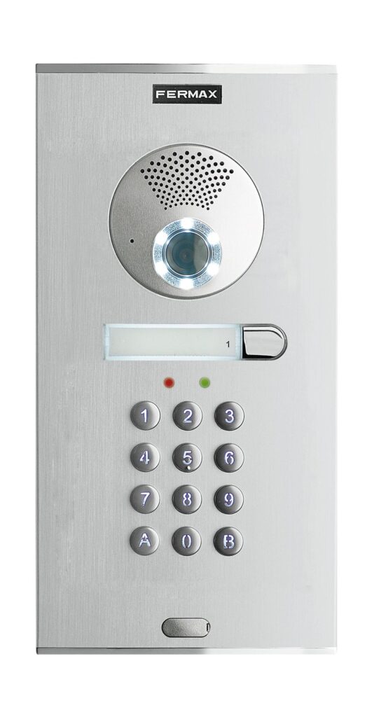 Unidade exterior de videoporteiro Fermax City Memovision 73881 – teclado de código, S5, Duox Plus