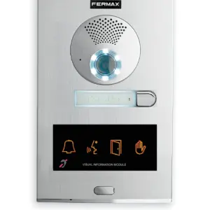 Unidade exterior de videoporteiro Fermax City One-To-One 73891 – laço indutivo, S4, Duox Plus
