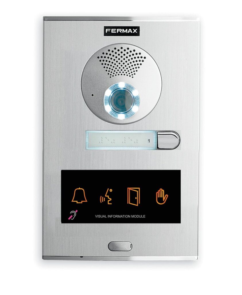 Unidade exterior de videoporteiro Fermax City One-To-One 73891 – laço indutivo, S4, Duox Plus