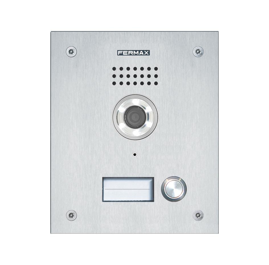 Unidade exterior de videoporteiro Fermax Marine 44338 – 1 botão, ST1, inox, Duox Plus